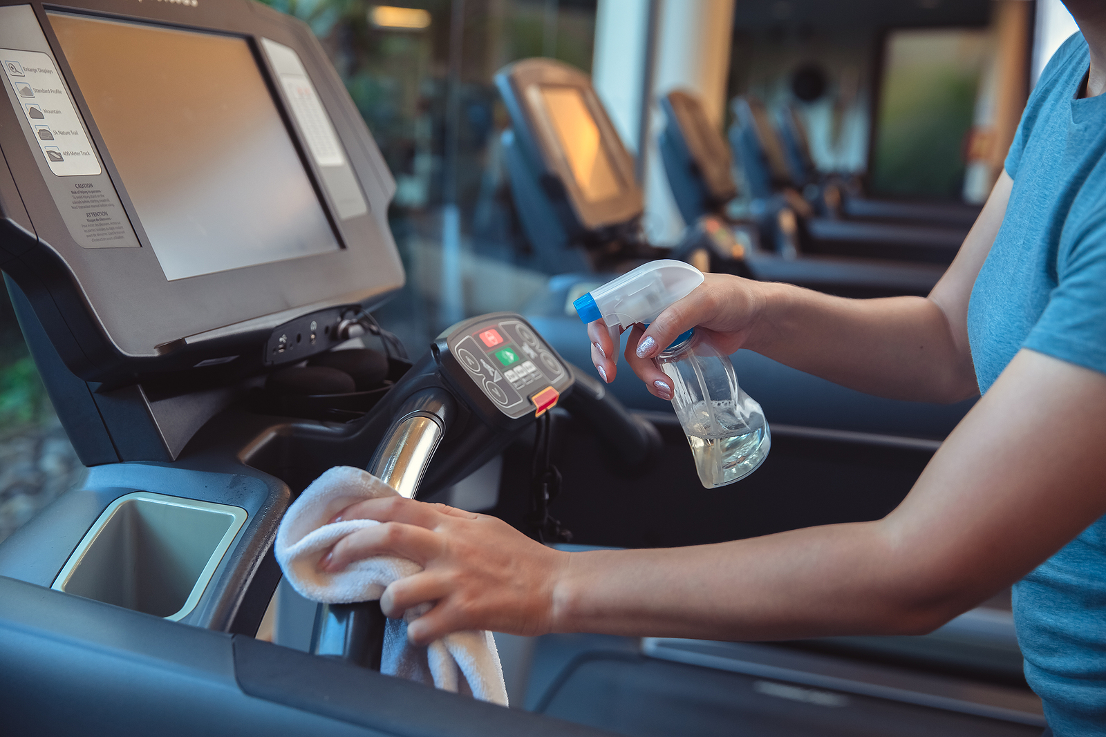 Gym and fitness center disinfecting