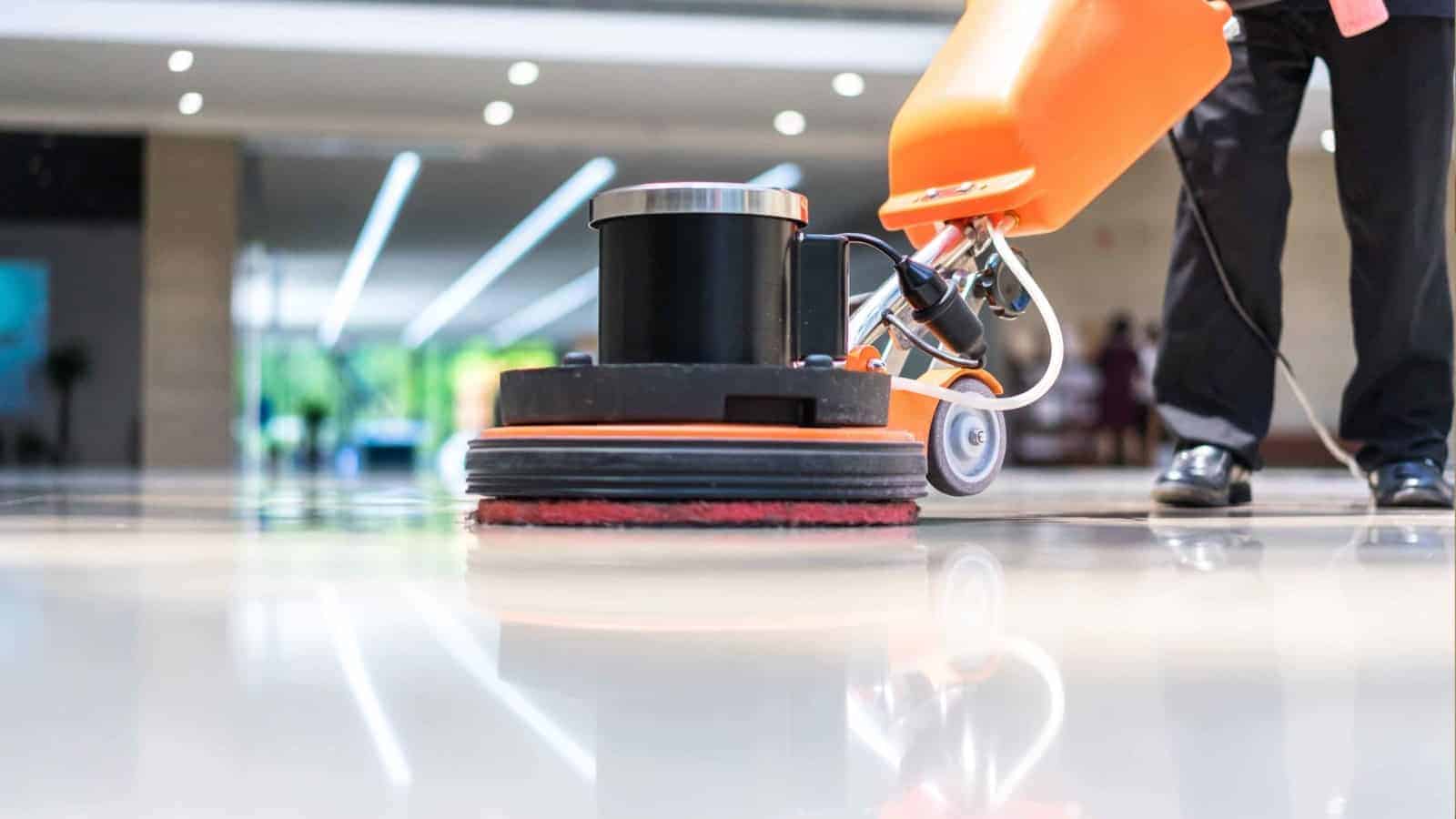 Professional floor buffing equipment