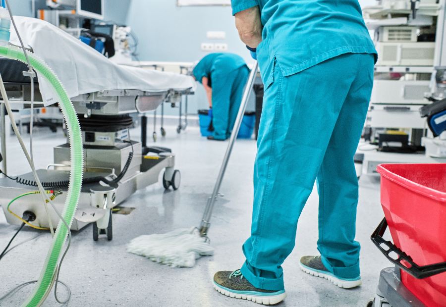 Medical facility cleaning services
